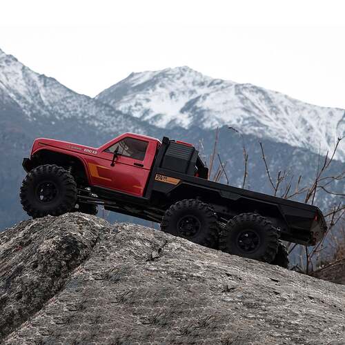 CORSSRC EMO XL 1/8 6WD 6x6 RC Crawler Car Radio Control Off-road Hauler Vehicles DIY Model Two-speed Transmission 775*302*288mm